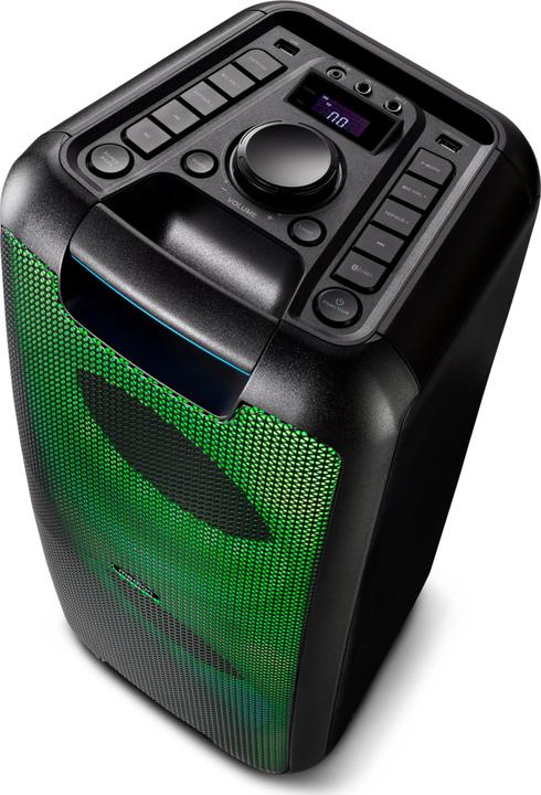 Immagine prodotto Medion P61080 sistema audio per feste con altoparlanti, microfonico, karaoke, batterie oplaadbare (4 h, Corrente elettrica)