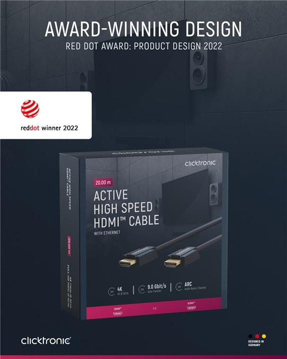 Produktbild clicktronic HDMI (Typ A) — HDMI (Typ A) (20 m, HDMI)