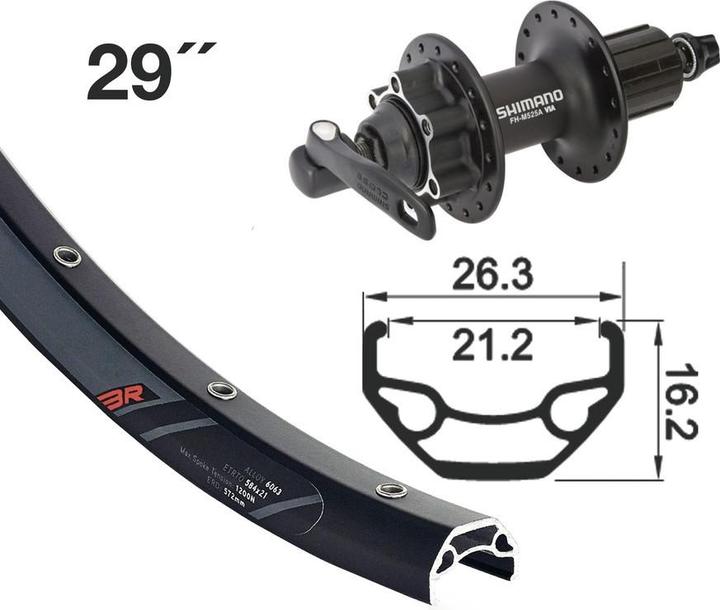 Immagine prodotto Winora FHM 525 a 6 fori (Ruota posteriore, 29")