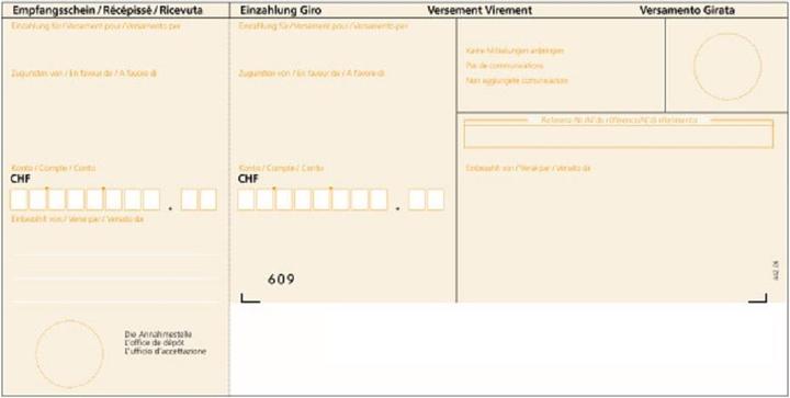 Produktbild BüroLine BESR Einzahlungsschein Orange Bankzahlung (500 x)