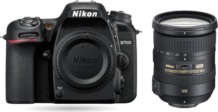 Nikon D7500 Kit 18-200VR (18 - 200 mm, 21.51 Mpx, APS-C / DX)