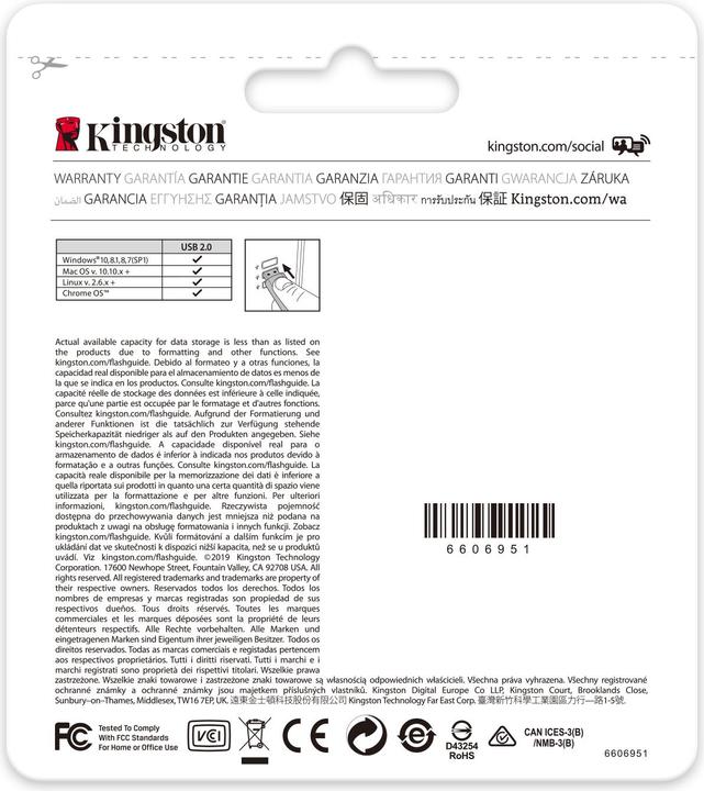 Actual product image Kingston DataTraveler 20 (32 GB)
