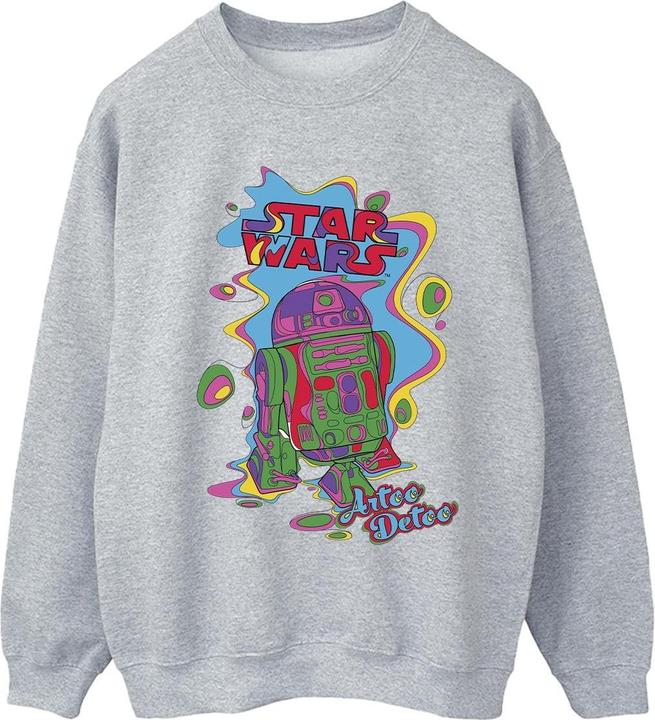 Actual product image Star Wars Womens/Ladies R2D2 Pop Art Sweatshirt (M)