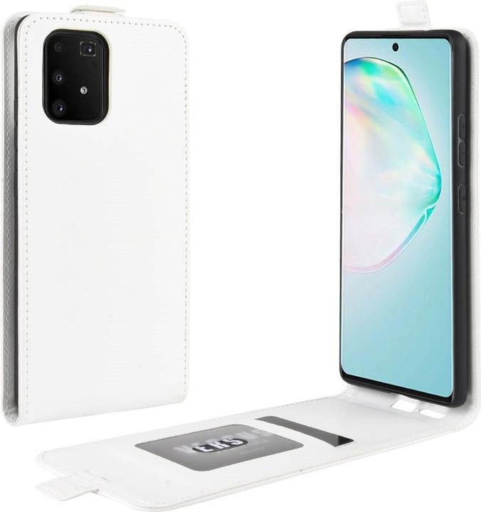 Actual product image Cover-Discount Galaxy S10 Lite - Classic Flip Case vertical white (Samsung Galaxy S10 Lite)