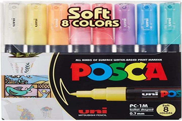 Produktbild Posca Marker PC-1M Rundspitze (Mehrfarbig, 0.70 mm, 8 x)