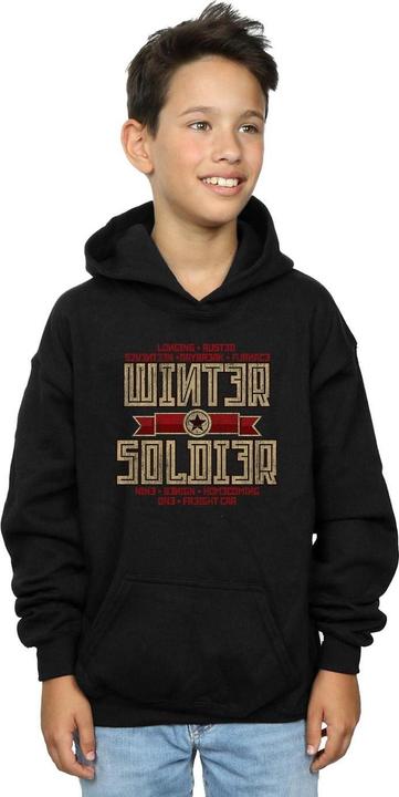 Immagine prodotto Winter Soldier Trigger Badge Felpa con Cappuccio Ragazzi (140, 146)