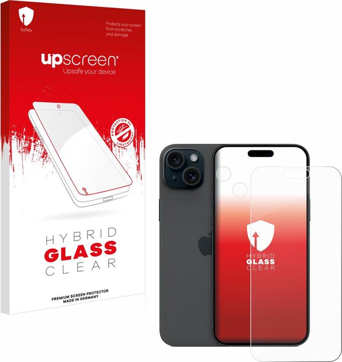 Actual product image upscreen Scratch Shield Glass (1 Piece, Apple iPhone 15 Plus)