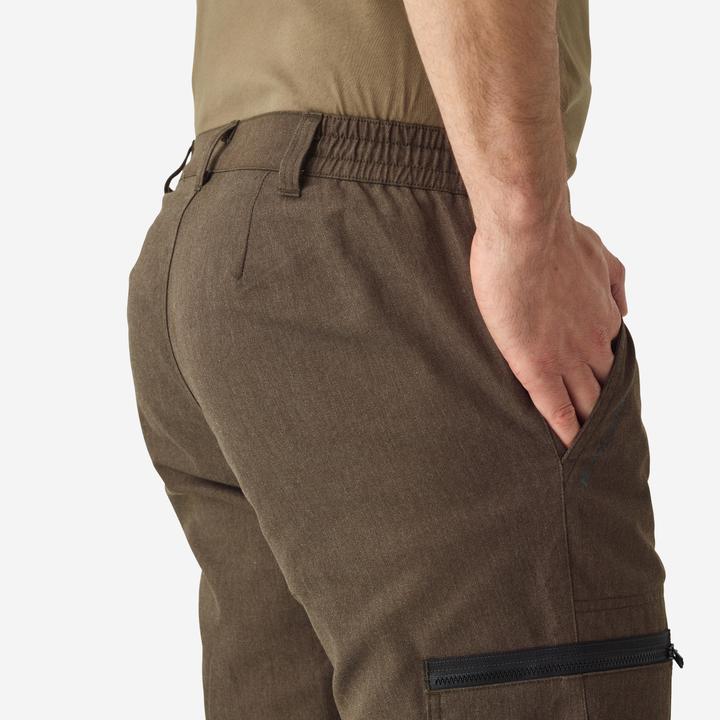 Actual product image Solognac Hunting trousers Steppe 100 hardwearing brown (M)