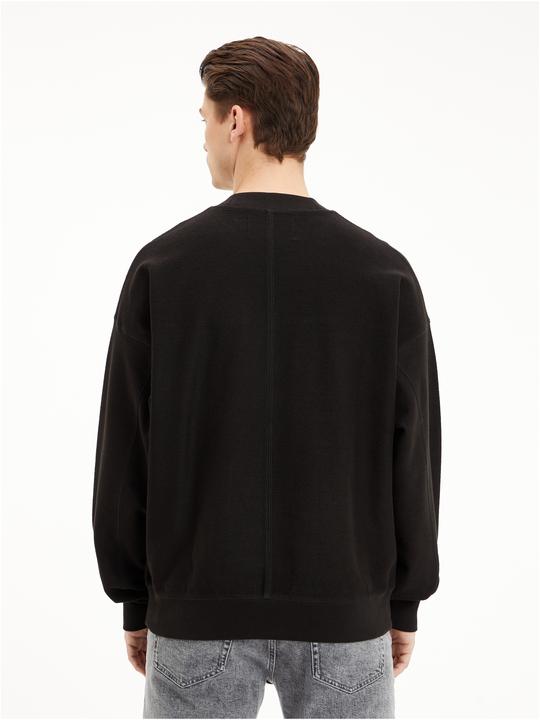 Image du produit Calvin Klein Sweat-shirt texturé Monologo Crew pour hommes (L)