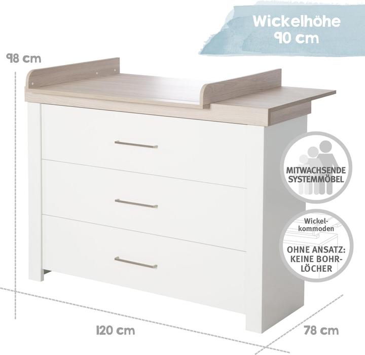 Produktbild Roba Lucy (Wickelkommode, Babybett)