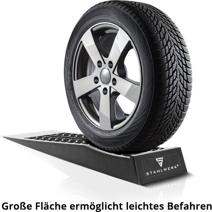 Produktbild Stahlwerk Stufenkeil GT-13 ST 2er Set mit 3t Tragkraft Auffahrkeil Ausgleichkeil