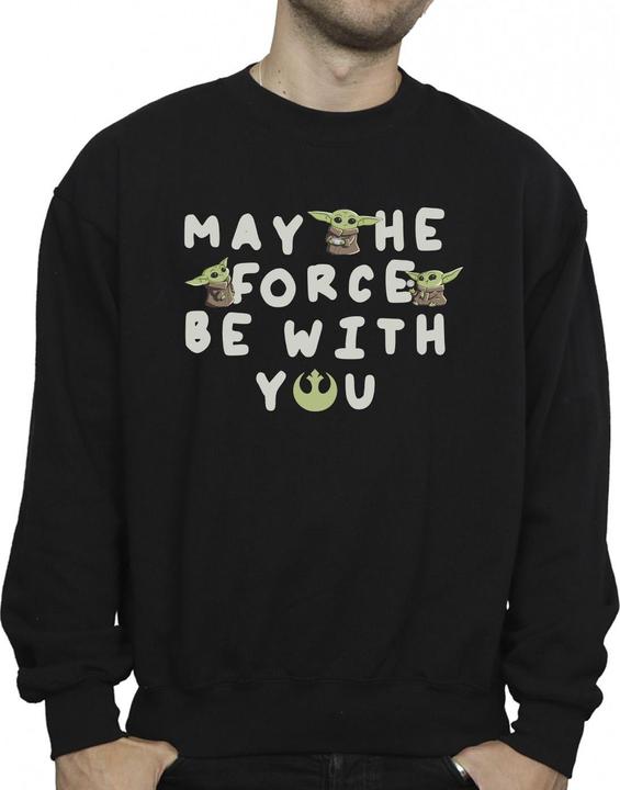 Immagine prodotto Star Wars The Mandalorian Grogu May The Force Be With You Felpa Uomo (XL)