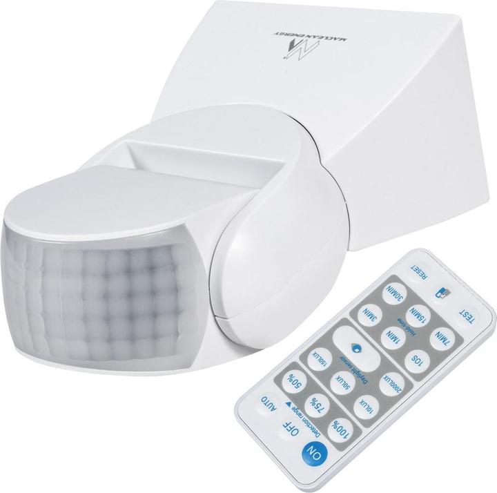 Actual product image Maclean infrared motion sensor with remote control IP65, max. 800W, 1200W (MCE241) (12 m)