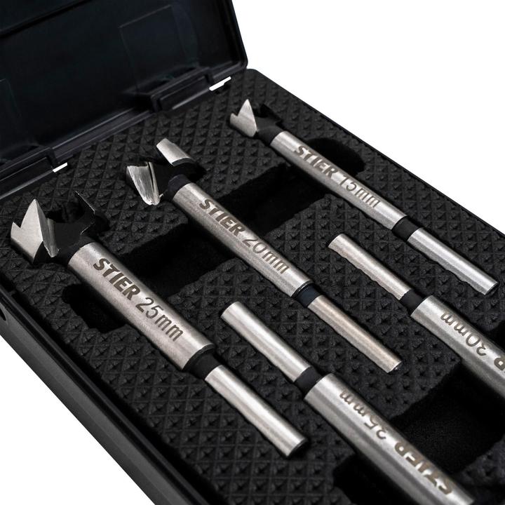 Actual product image Stier Forstner bit set, 5-piece (15, 20, 25, 30, 35 mm) (15, 20, 25, 30, 35 mm)