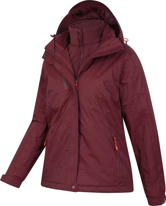 Actual product image Mountain Warehouse Womens/Ladies Bracken Extreme 3 in 1 Waterproof Jacket (34 D)