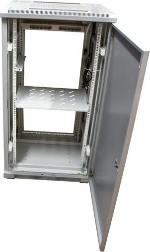 Produktbild Triton 19 Schrank 22HE B600 / T1000mm *lichtgrau* SNB-Serie Glastür (22 HE, 19 Zoll Rack)