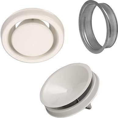 Produktbild Lindab Kontrolventilpakke 7 til huse på 200-250 m² el. 270 m³/h med KIR-, KSU-ventiler+rammer. Kan f