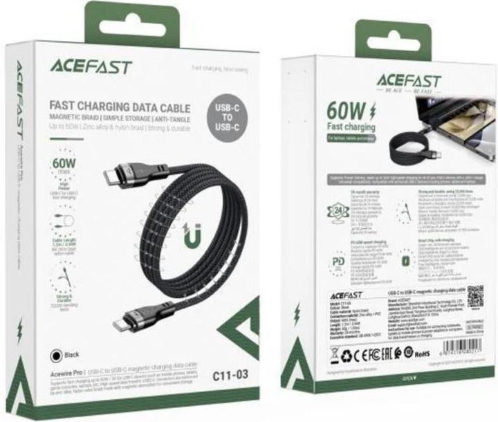 Image du produit Acefast USB-C - USB-C (1.20 m)