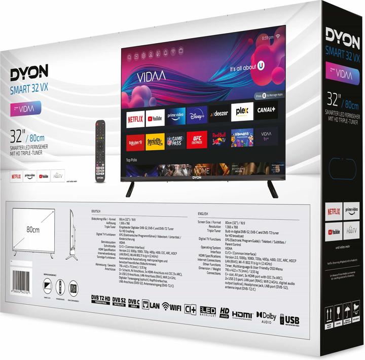 Produktbild Dyon Smart 32 VX (32", LCD, WXGA, 2021)