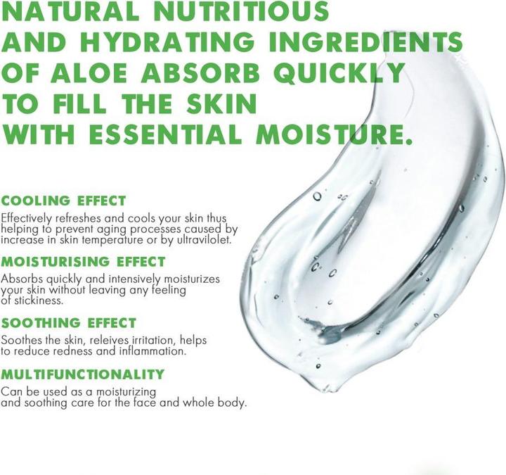 Image du produit JKosmec Gel apaisant à l'aloe vera (Gel pour le corps, 300 ml)