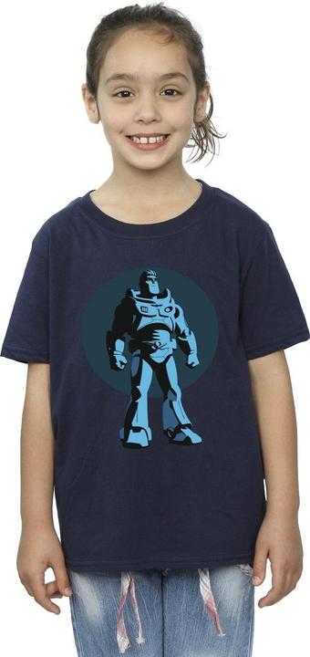 Actual product image Disney Girls Lightyear Buzz Standing Circle Cotton T-Shirt (140, 146)