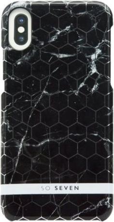 Image du produit So Seven Coque Milan Nid D'Abeille Marbre Noir/Argent Iphone X/Xs (Apple iPhone XS, Apple iPhone X)