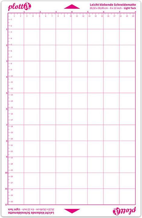 PlottiX Tapis de découpe pour Silhouette Portrait - 20,32 x 30,48 Facile à coller