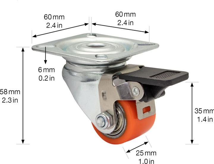 Image du produit Wagner System Roulette pivotante d'appareil Mini