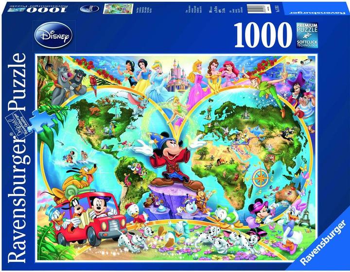 Produktbild Ravensburger Disney's Weltkarte (1000 Teile)