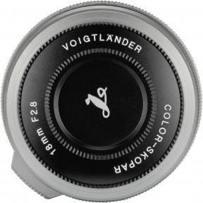 Actual product image Voigtländer Colour-Skopar 18mm / 2.8 asph. silver (Fujifilm X, APS-C / DX)