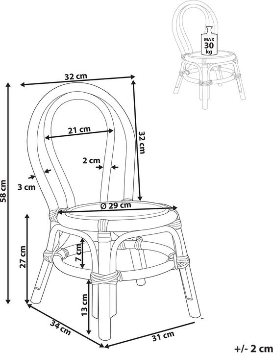 Actual product image Beliani Kalivia (Child armchair)
