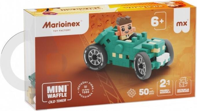 Produktbild Marioinex Mini-Waffel, 50 Stück, Autos: Blaugrün, Oldtimer