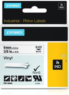 Actual product image Dymo Rhino Band IND 9mm we/sz (0.90 cm, Multicoloured)