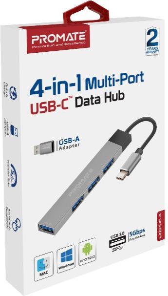 Actual product image ProMate LiteHub-4i 4 in 1 USB-C Hub (USB-C, USB-A, 4 Ports)