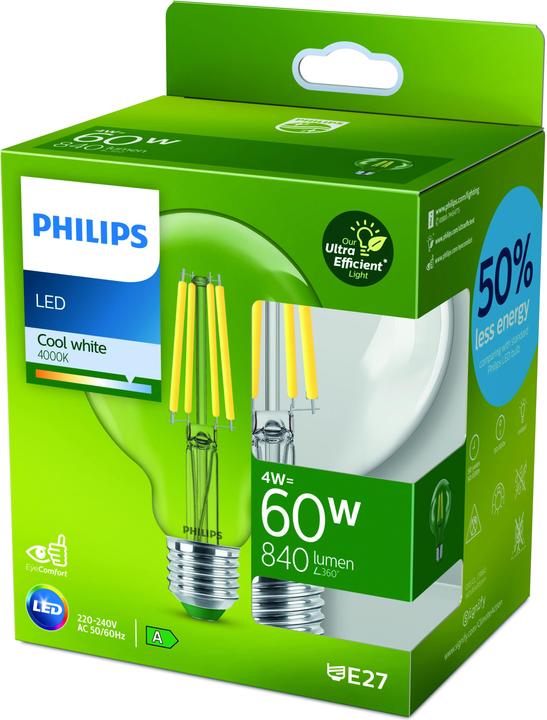 Actual product image Philips LED Classic (E27, 4 W, 840 lm, 1 x, A)