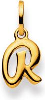 Natsumi Schmuck Anhänger Buchstabe R Gelbgold 18K/750 (750/18 K Gelbgold)