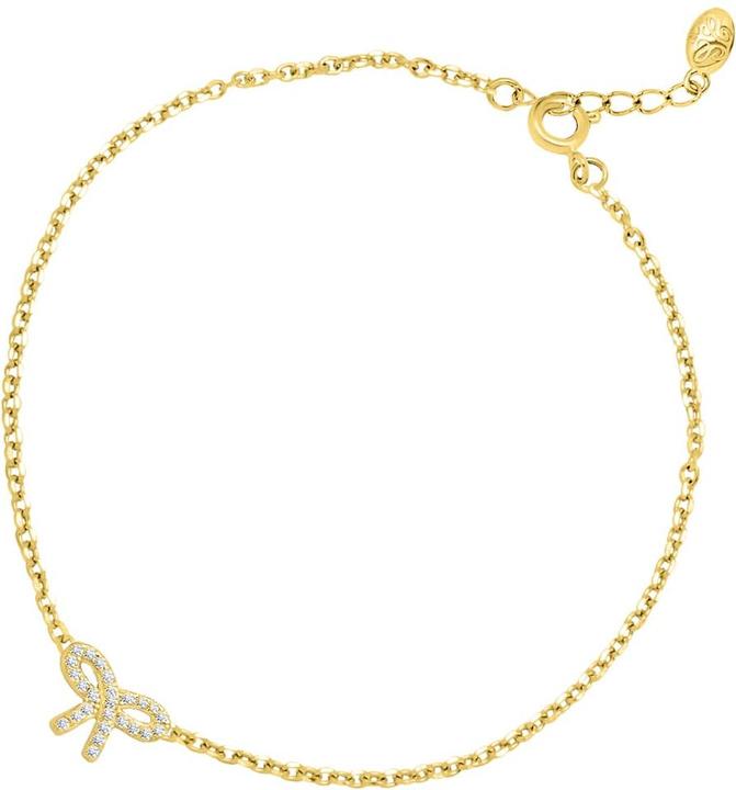 Produktbild Candy Armband Bow, 925 Sterling Silber, vergoldet (925er Sterlingsilber, 925 Sterling Silber, 18k vergoldet)