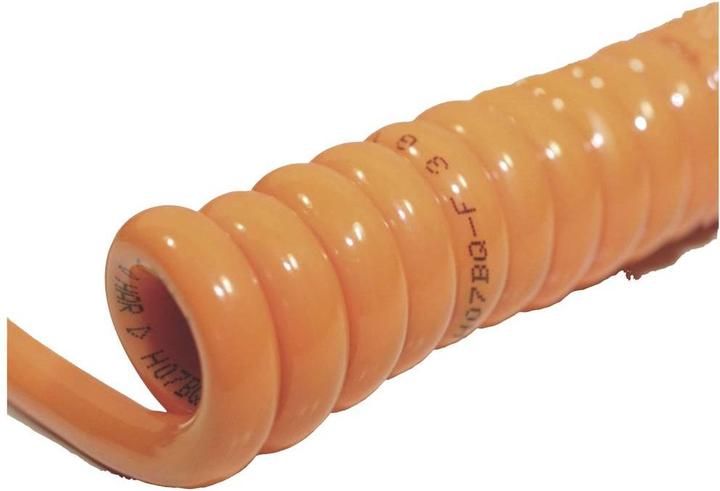 Image du produit BKL Electronic 1506141 Câble spiralé H05BQ-F 1200mm / 4800mm 5G 1mm² Orange 1p. (4.80 m)