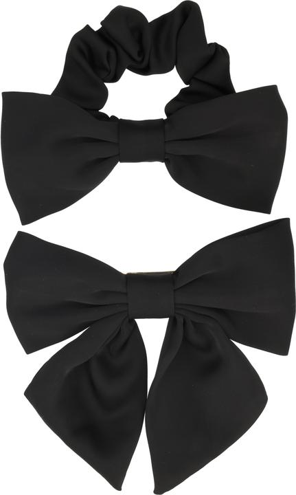 Image du produit Trisa Fashion Maschen Set Scrunchie & Clip schwarz 2 Stk. (Élastiques à cheveux)