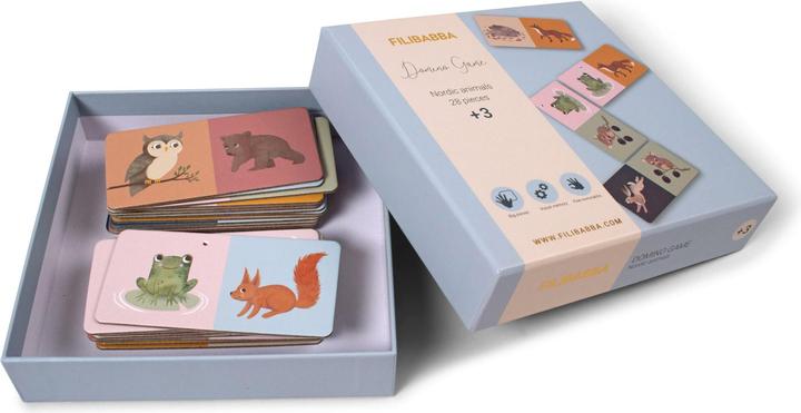 Produktbild Filibabba Domino-Spiel - Nordische Tierwelt (Niederländisch, Englisch)