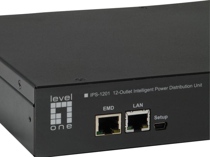 Actual product image LevelOne 12 x IEC 320 C13, AC, LCD, ACL/RADIUS, TLS/SSH (12 Ports)