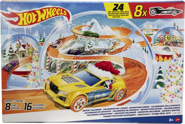 Actual product image Hot Wheels Advent calendar 2024