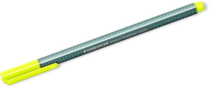 Image du produit Staedtler 334 Fineliner triplus jaune fluo (Jaune fluo, Gris, 1 x)