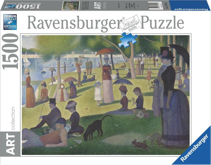 Actual product image Ravensburger Puzzle 1500 pcs- Art Collection - Seurat: A Sunday Afternoon on the Island of La Grande-Jatte (1500 pieces)