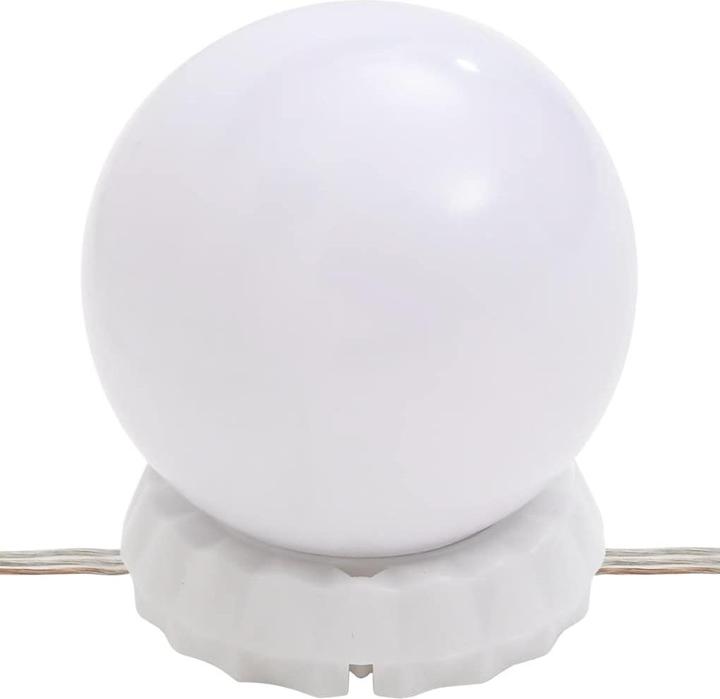 Image du produit VidaXL Wandspiegel mit LED-Leuchten 20x50 cm Glas Oval (20 x 50 cm)