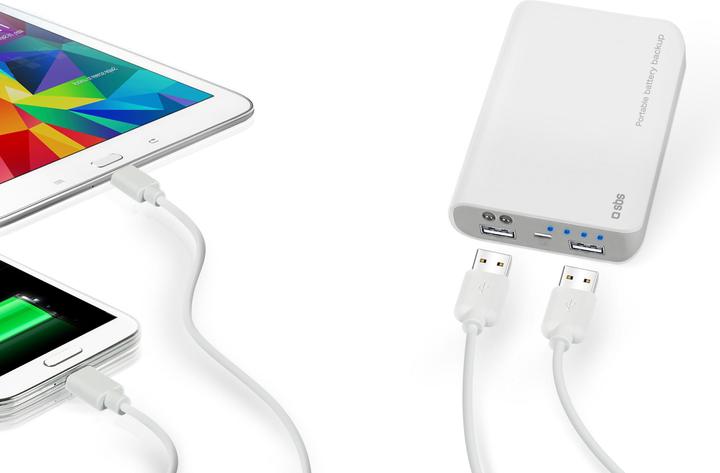 Produktbild SBS Power Bank 7.800 mAh für Tablets und Smartphones (7000 mAh, 25.90 Wh)