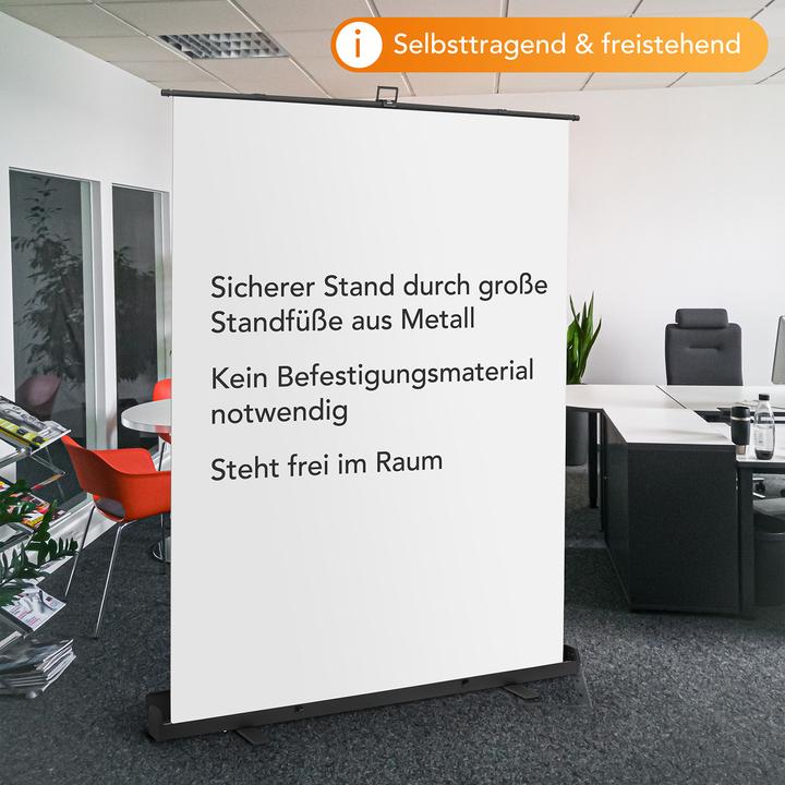 Produktbild Walimex pro Roll-up Panel Hintergrund weiss 165x220 (176.50 cm, 15 cm)