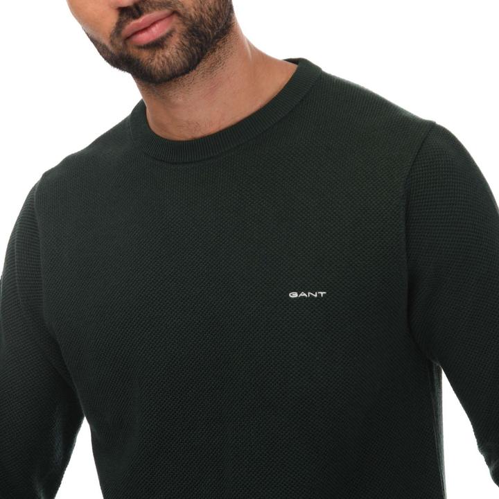 Actual product image GANT Mens Cotton Pique Crew Neck Sweatshirt (3XL)