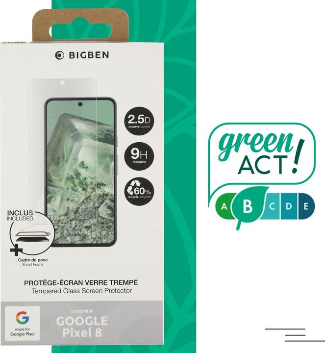 Image du produit Bigben Film de protection en verre, protection d'écran (1 pièce(s), Google Pixel 8)