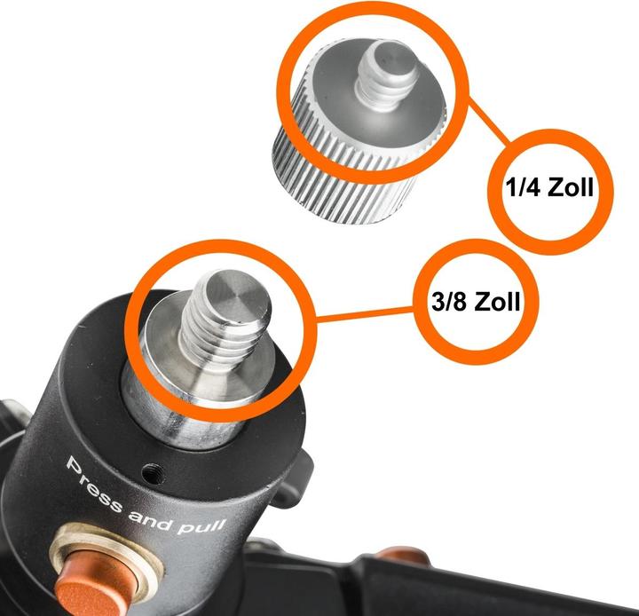 Image du produit Walimex pro pro Ground Rocker GR230 Trépied de sol et barre de support (Métal, Matières plastiques)